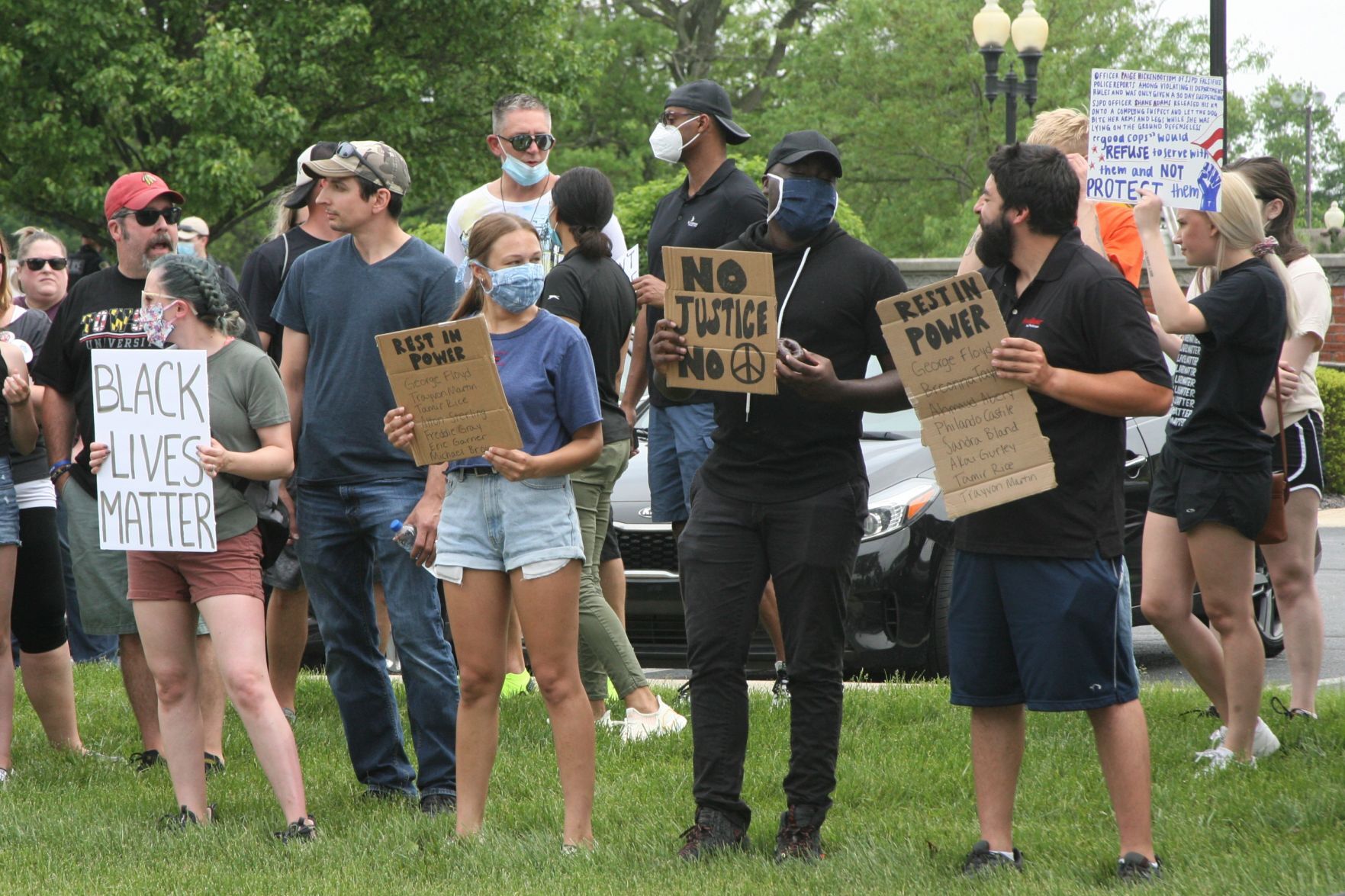 St. John protest
